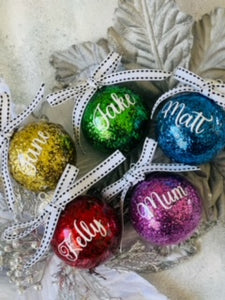 Glitter Baubles